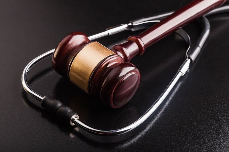 Gavel and stethoscope